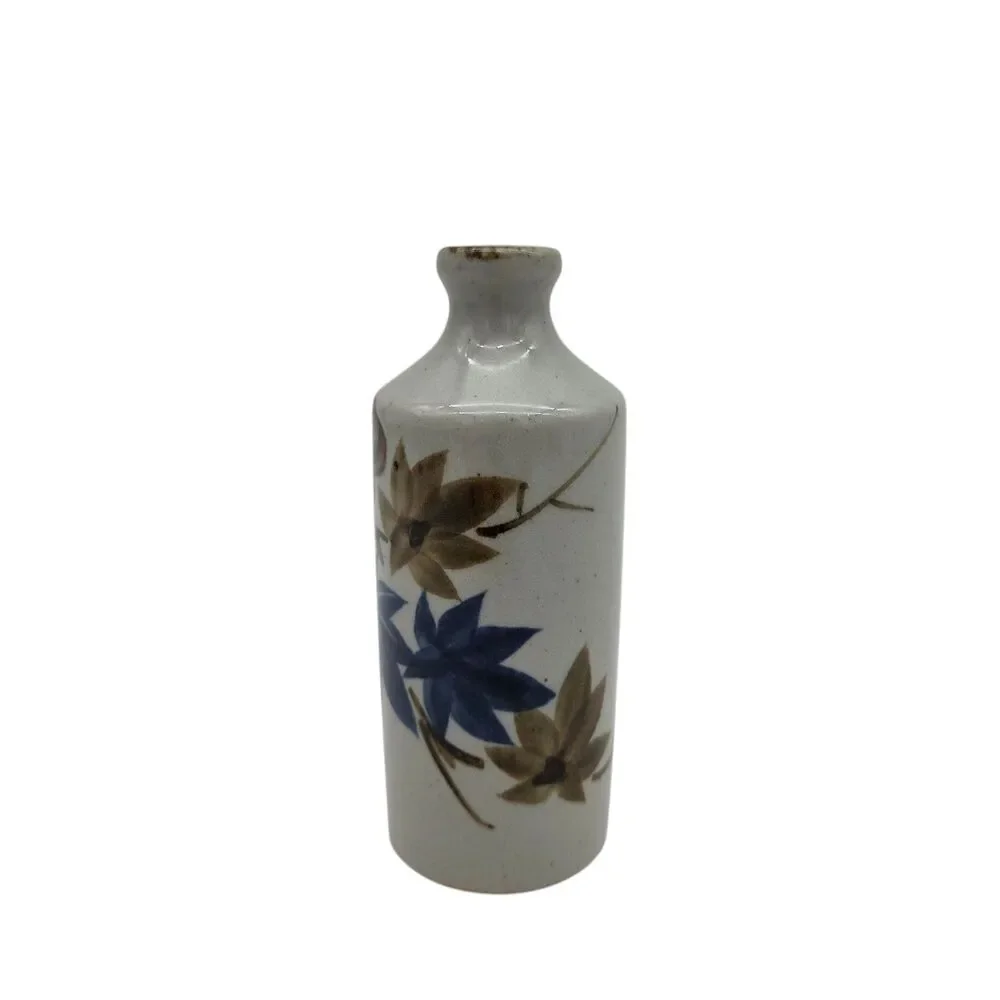 Vintage Otagiri Japan Bud Vase Maple Leaf Stoneware Pottery MCM Decor 1970s OMC